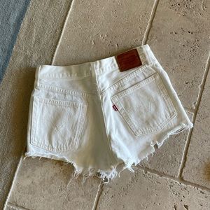 Levi’s White Shorts